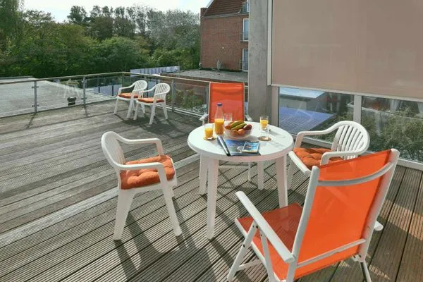 Balkon Haus am Park Ferienwohnung 6