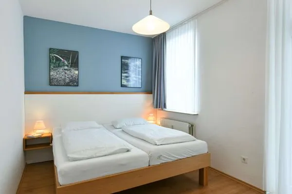 Schlafzimmer Haus am Park Ferienwohnung 6
