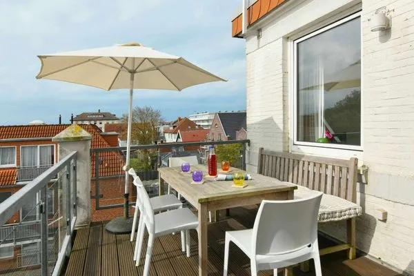 Balkon Haus am Park Ferienwohnung 12