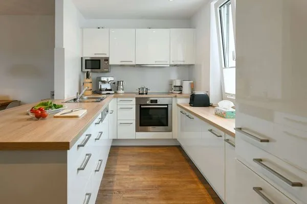 Küche / Küchenzeile Haus am Park Ferienwohnung 12