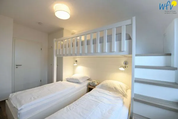 Schlafzimmer Haus am Park Ferienwohnung 12