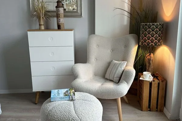 Wohnzimmer Haus Carl Stegmann Ferienwohnung "Lüttje Loft"