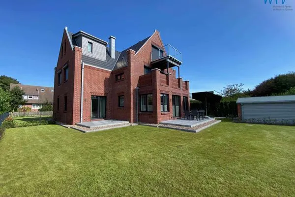 Terrasse Haus im Dorfgroden 14 Ferienwohnung Muschelsucher