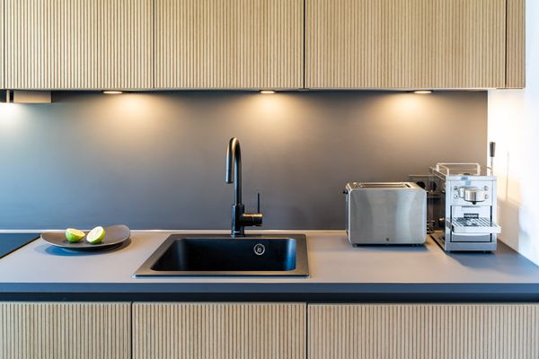  BLAUSAND am Kunstmuseum Ahrenshoop - Küche / Küchenzeile