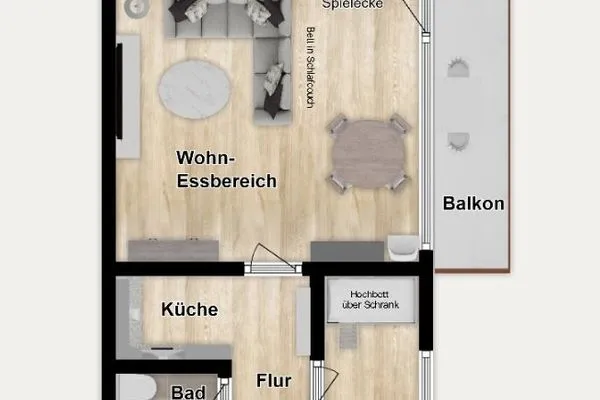 Grundriss Haus Panorama Ferienwohnung 9