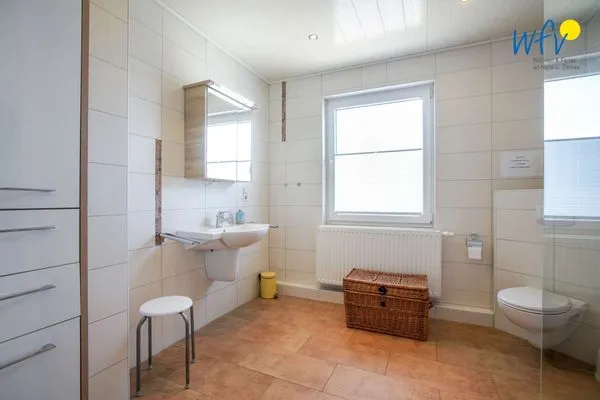 Badezimmer Ferienhaus Tuffel Ferienwohnung 1