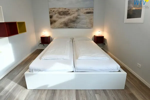 Schlafzimmer Haus Düsseldorf Ferienwohnung Wilma