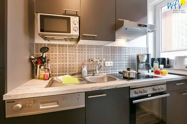 Küche / Küchenzeile Haus Düsseldorf Ferienwohnung Wilma