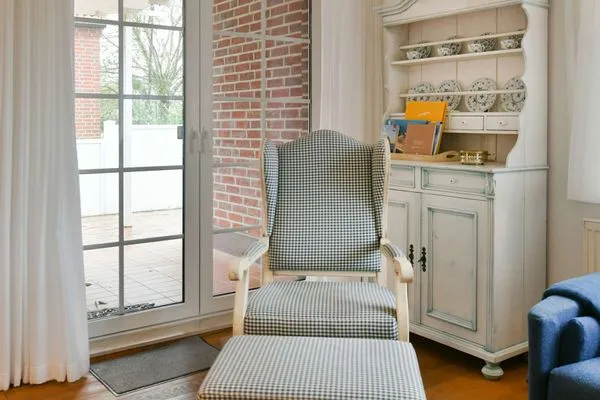 Wohnzimmer Luv und Lee Ferienwohnung Juister Stuv