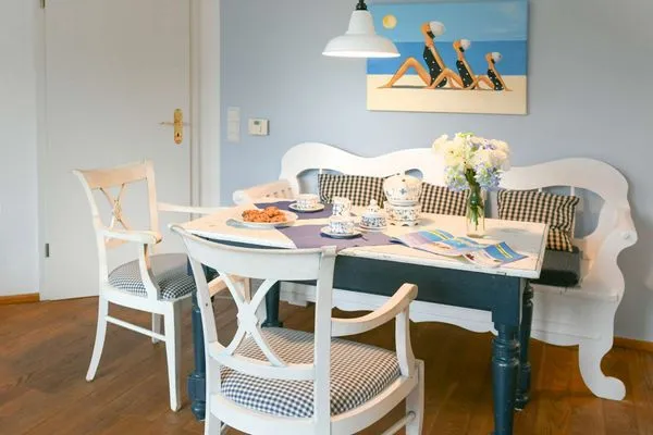 Wohnzimmer Luv und Lee Ferienwohnung Juister Stuv