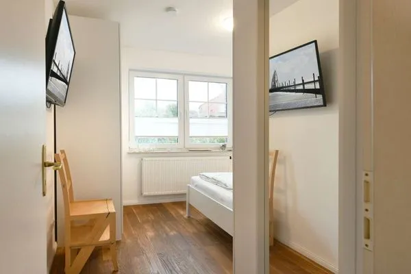 Schlafzimmer Luv und Lee Ferienwohnung Juister Stuv