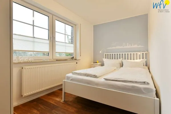 Schlafzimmer Luv und Lee Ferienwohnung Juister Stuv