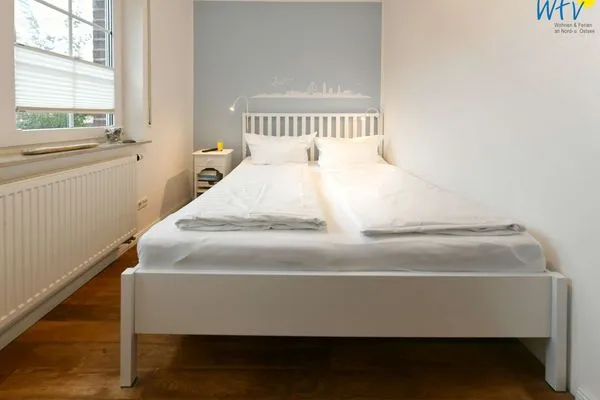 Schlafzimmer Luv und Lee Ferienwohnung Juister Stuv