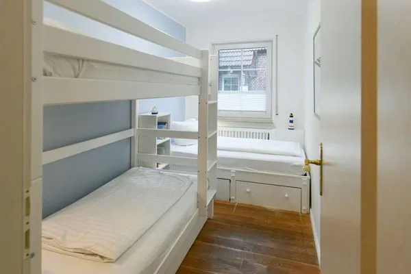 Schlafzimmer Luv und Lee Ferienwohnung Juister Stuv