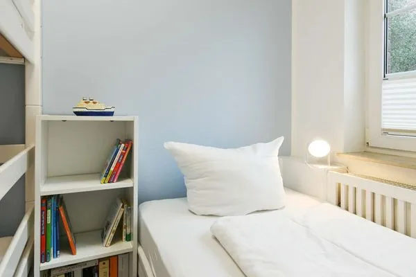 Schlafzimmer Luv und Lee Ferienwohnung Juister Stuv