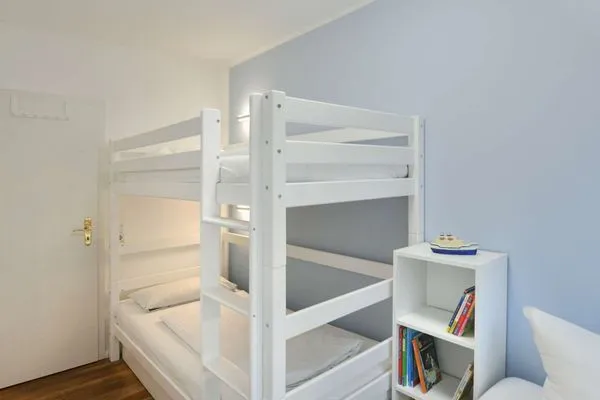 Schlafzimmer Luv und Lee Ferienwohnung Juister Stuv