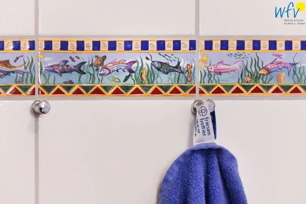 Badezimmer Luv und Lee Ferienwohnung Pilsum