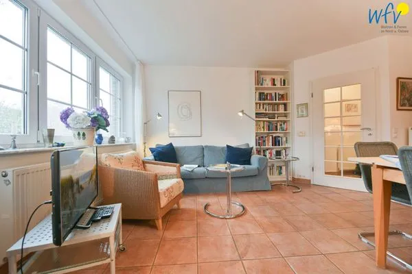 Wohnzimmer Luv und Lee Ferienwohnung Pilsum