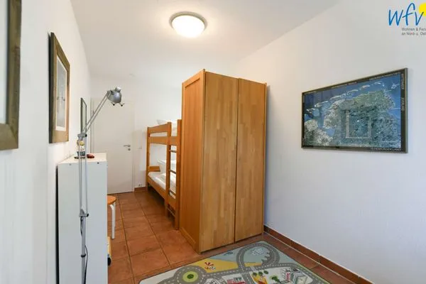 Schlafzimmer Luv und Lee Ferienwohnung Pilsum