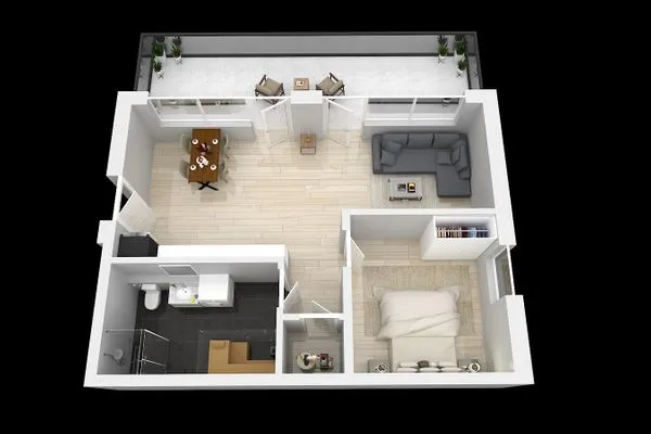 Grundriss Gebirgsresort Ferienwohnung 2.0.1