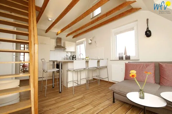 Wohnzimmer Uns to Hus Ferienwohnung Sünnupgang