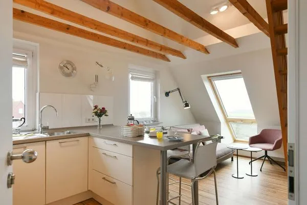 Wohnzimmer Uns to Hus Ferienwohnung Sünnupgang