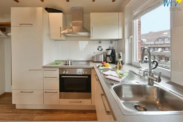 Küche / Küchenzeile Uns to Hus Ferienwohnung Sünnupgang