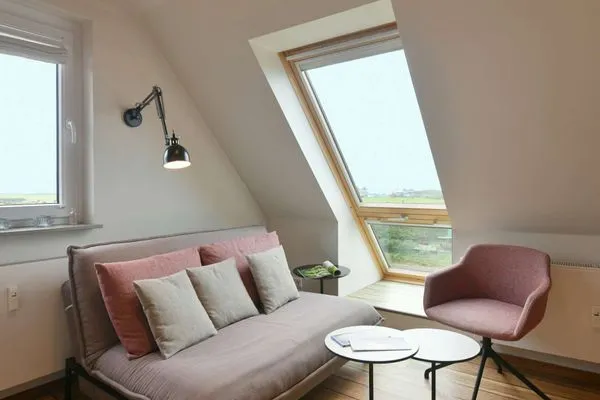 Wohnzimmer Uns to Hus Ferienwohnung Sünnupgang