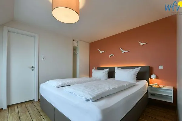 Schlafzimmer Uns to Hus Ferienwohnung Sünnupgang
