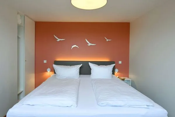 Schlafzimmer Uns to Hus Ferienwohnung Sünnupgang