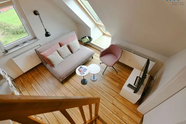 Wohnzimmer Uns to Hus Ferienwohnung Sünnupgang