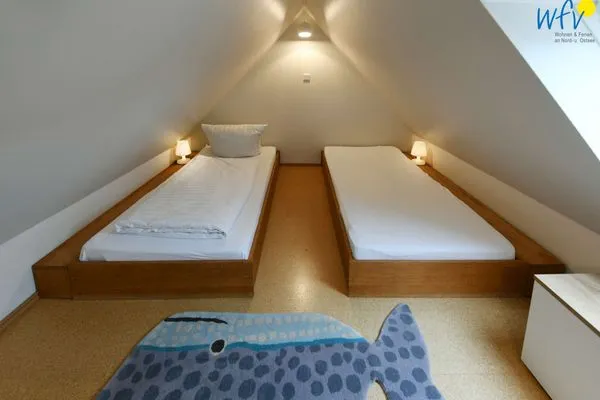 Schlafzimmer Uns to Hus Ferienwohnung Sünnupgang