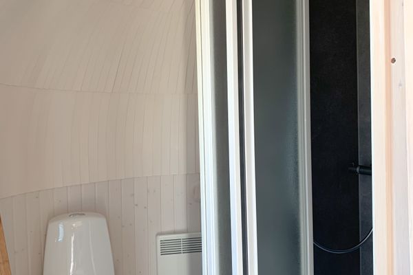 Tinyhouse Igloo Bilbo Belauer See - Badezimmer
