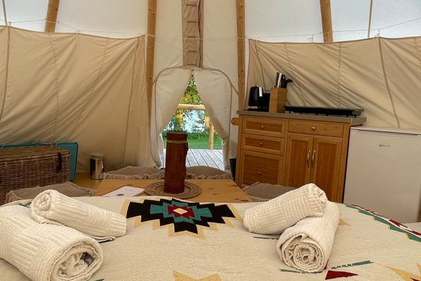  Tipi Zelt Sioux Belauer See - Bett