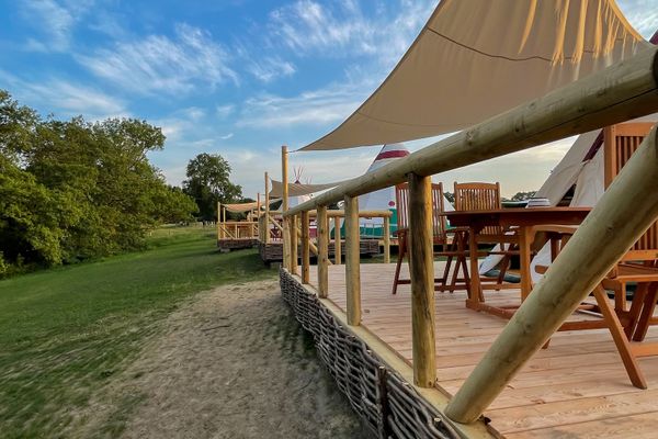  Tipi Zelt Sioux Belauer See - Landschaft