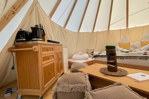  Tipi Zelt Apachen Belauer See - Wohnzimmer