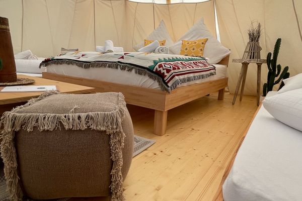  Tipi Zelt Cheyenne Belauer See - Bett