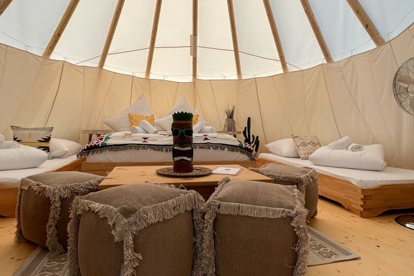  Tipi Zelt Yakima Belauer See - Wohnzimmer