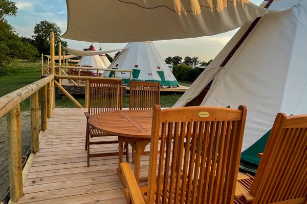  Tipi Zelt Yakima Belauer See - Landschaft