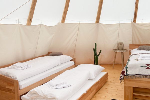  Tipi Zelt Wappo Belauer See - Bett