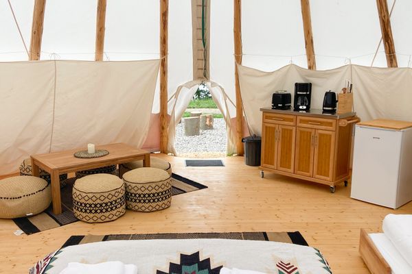  Tipi Zelt Wappo Belauer See - Wohnzimmer