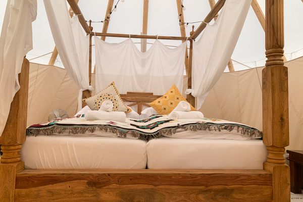  Tipi Zelt Blackfoot Belauer See - Bett