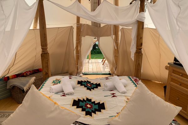  Tipi Zelt Blackfoot Belauer See - Bett