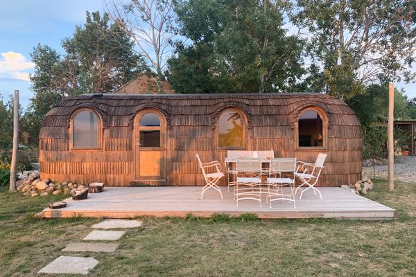  Tinyhouse Igluhut Molendini Püchauer Mühle - Fassade / Eingang