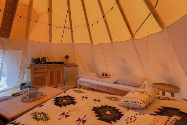  Tipi Zelt Alabama Kiebitzer See - Wohnzimmer