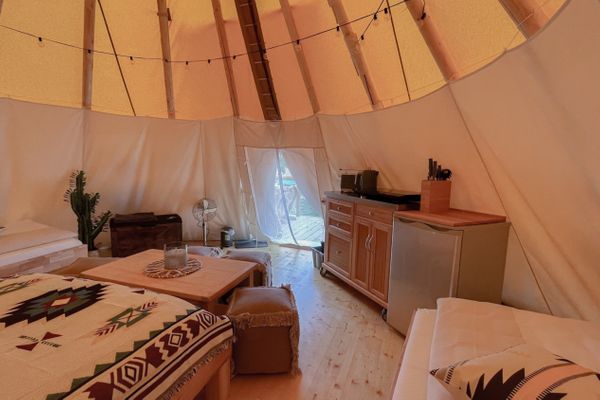  Tipi Zelt Alabama Kiebitzer See - Wohnzimmer