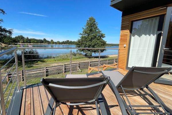  Ferienhaus Onkel Uhu Kiebitzer See - Balkon