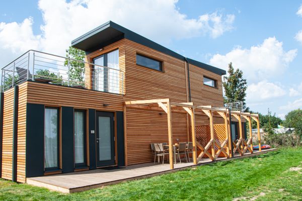  Ferienhaus Meister Schwarzrock mit Sauna Kiebitzer See - Hauptansicht