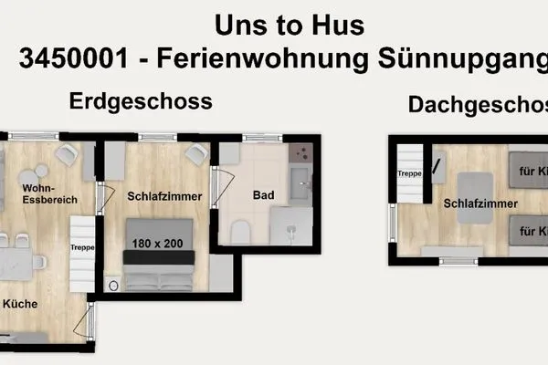 Grundriss Uns to Hus Ferienwohnung Sünnupgang