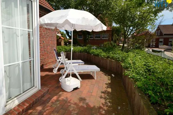 Terrasse Juist Zauber - Haus 3 Ferienwohnung Lampe